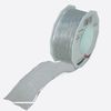 Zierband Textil 20m/25mm m.Draht silber