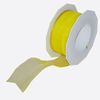 Zierband Textil 20m/25mm m.Draht gelb