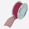 Zierband Textil 20m/25mm m.Draht bordeaux