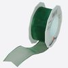 Zierband Textil 20m/25mm m.Draht gr�n