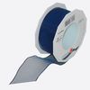Zierband Textil 20m/25mm m.Draht blau