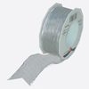 Zierband Textil 20m/40mm m.Draht silber