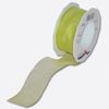 Zierband Textil 20m/40mm m.Draht hellgr�n