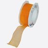 Zierband Textil 20m/40mm m.Draht orange