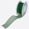 Zierband Textil 20m/40mm m.Draht gr�n