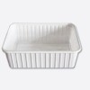 Rechteckschale 1000g wei� 500er