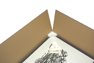 Versandset -> stabiler Karton + 4 Plattenschutzecken