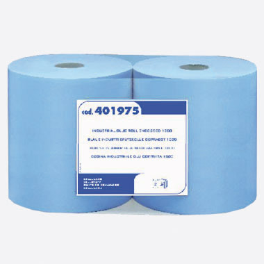 Putzrolle 2lagig blau 38cmx360m 2er