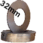 Verpackungsstahlband 32 x 1.0mm * Rolle * blank * Scheibenwicklung * 15.000Nm