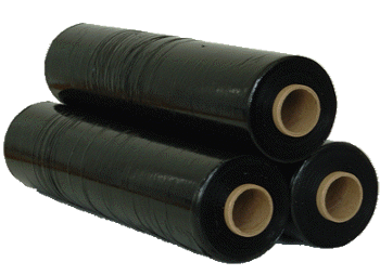 Stretchfolie * Rolle 50cm breit * 23my *  schwarz