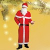 Weihnachtsmann-Kost�m mit Bart 5tlg