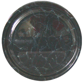 Servierplatte marmor rund 34cm 5er